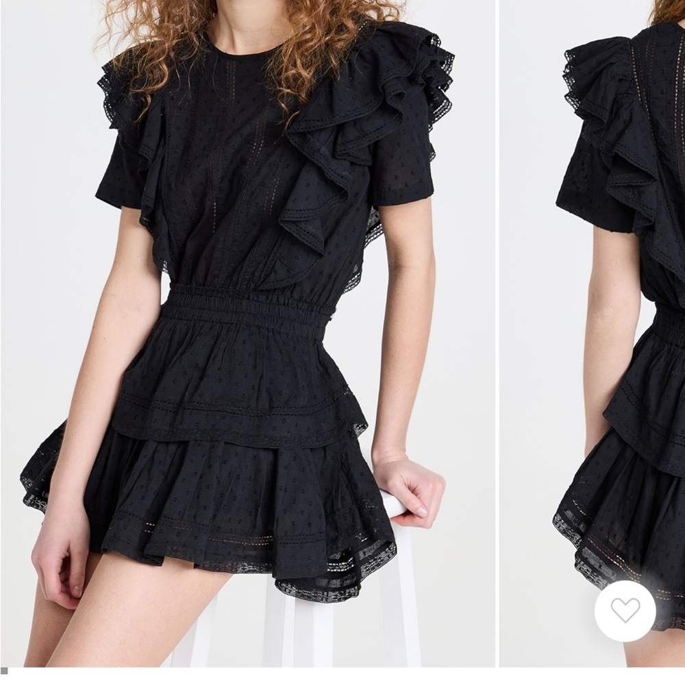 Elegant Black Ruffled Dress